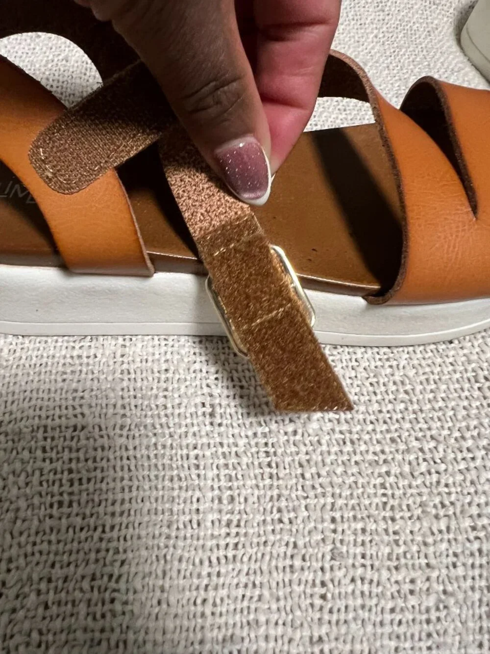 Limelight Girls Brown Strappy Sandals – Size 3 – Pre-Owned